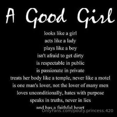 a good girl 😌