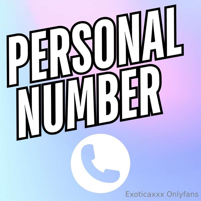 Wanna get personal? $175 gets you my actual number, no games..