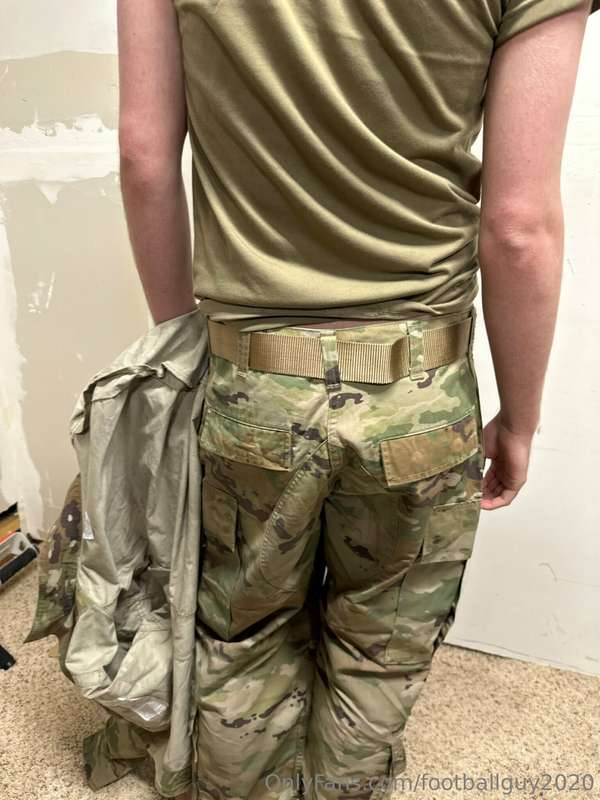 The private doing a little stripping down to his military br.. 12