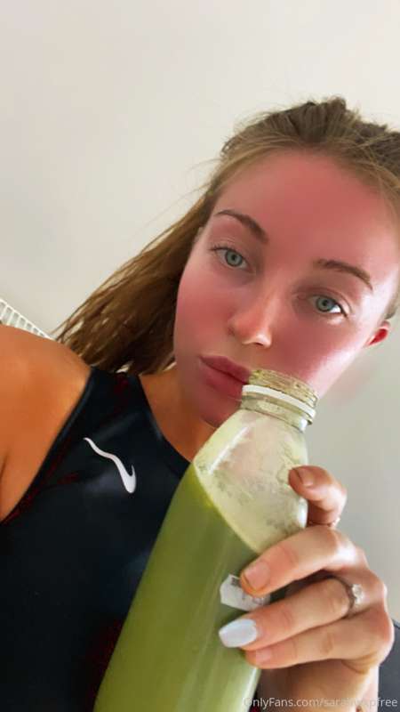 RED face after a run .. tryna lose some weight for you all 🥴