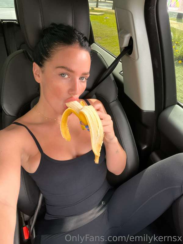 ur little monkey on her way to workout 🐒🍌
