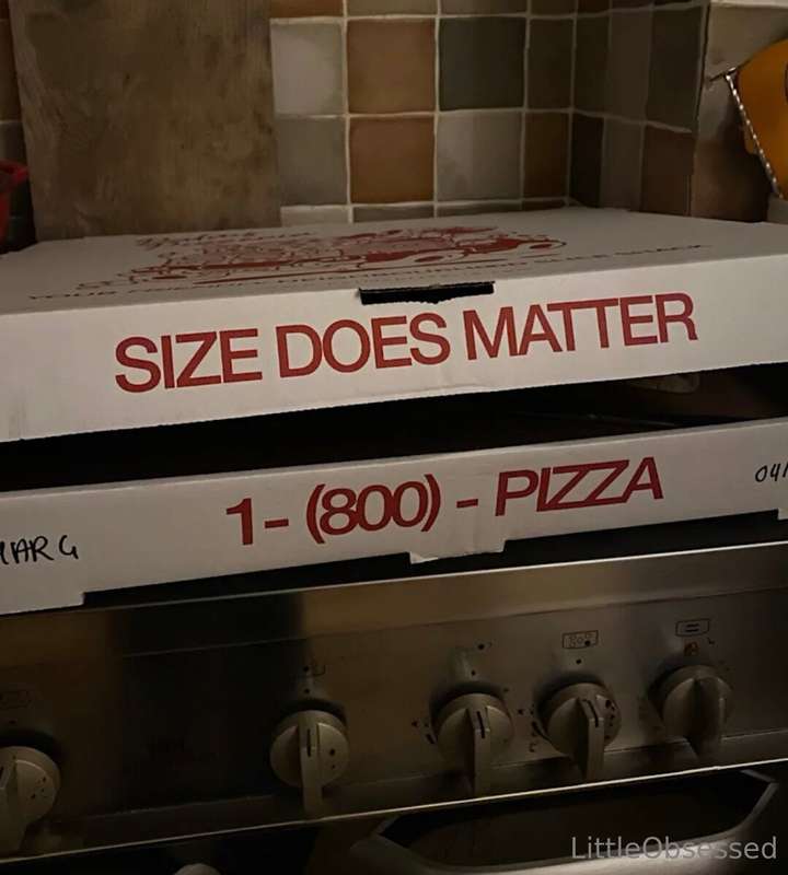 This pizza box knows what's up. The message is being spread ..