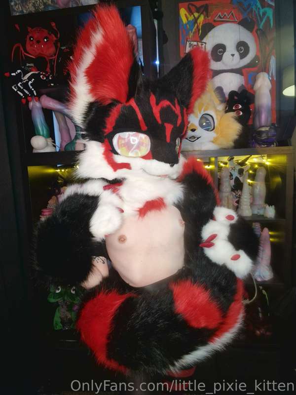 Have some fursuits pics, last one is my gremlin mode 😂

I'm ..
