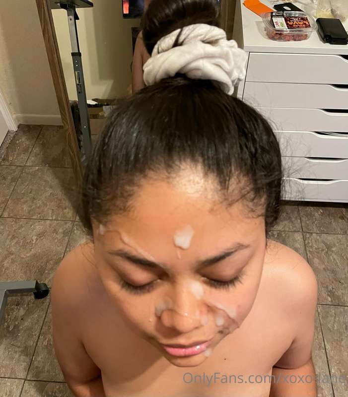 Do you think i look pretty covered in cum?