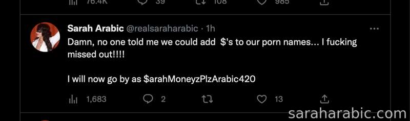 Saraharabic - Fansly - 17 Jan, 2023