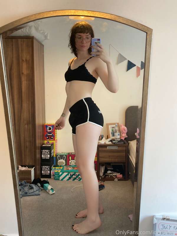 I got these new shorts today 👀 they say “trans rights now!” .. 9