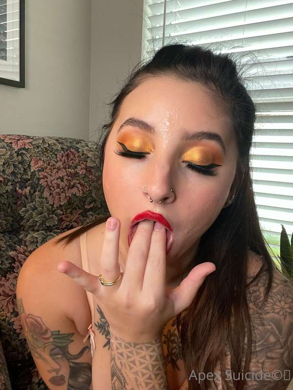 How sexy do I look after getting cum on my pretty face? 13