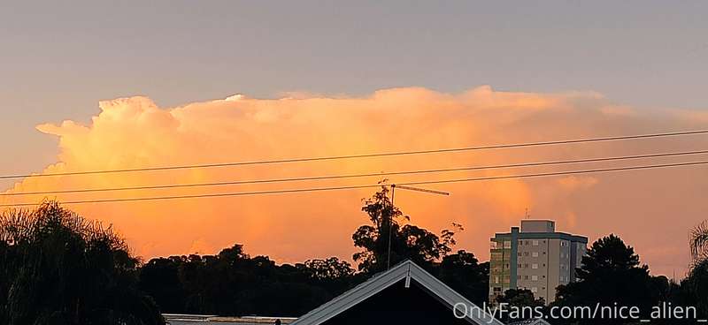 The sky is burning