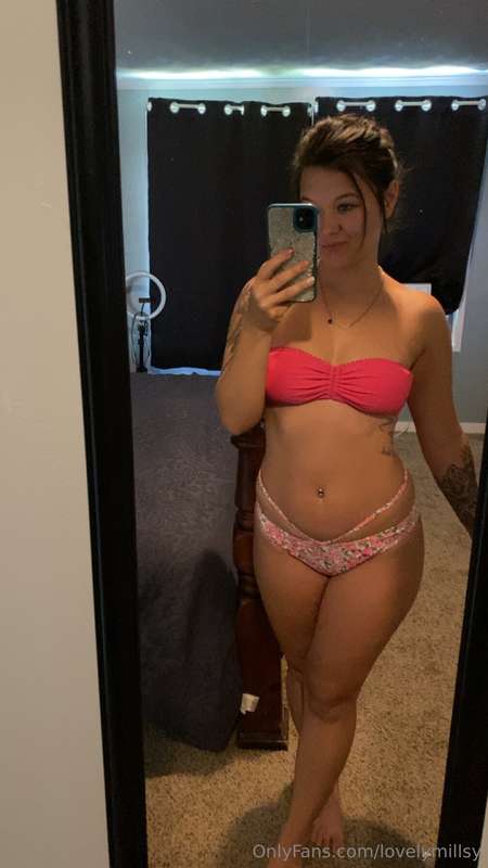 This bikini looks good on… the floor. 😏  Tip at least $25 fo..