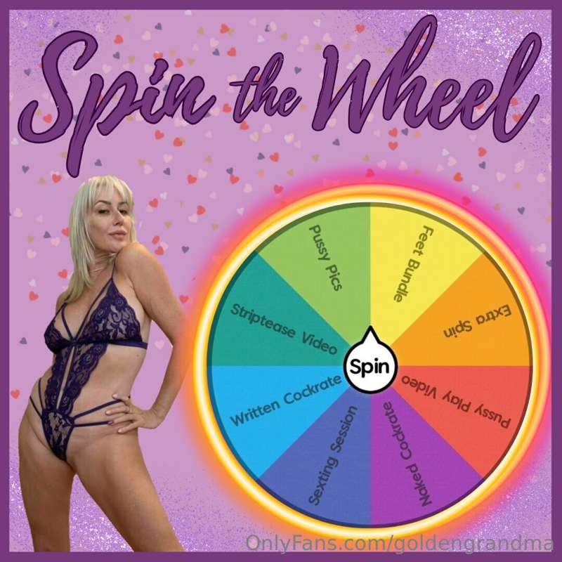 𝐒𝐏𝐈𝐍 𝐓𝐇𝐄 𝐖𝐇𝐄𝐄𝐋

**Hey baby! Want to play spin the wheel?🥰🛞🥰T..