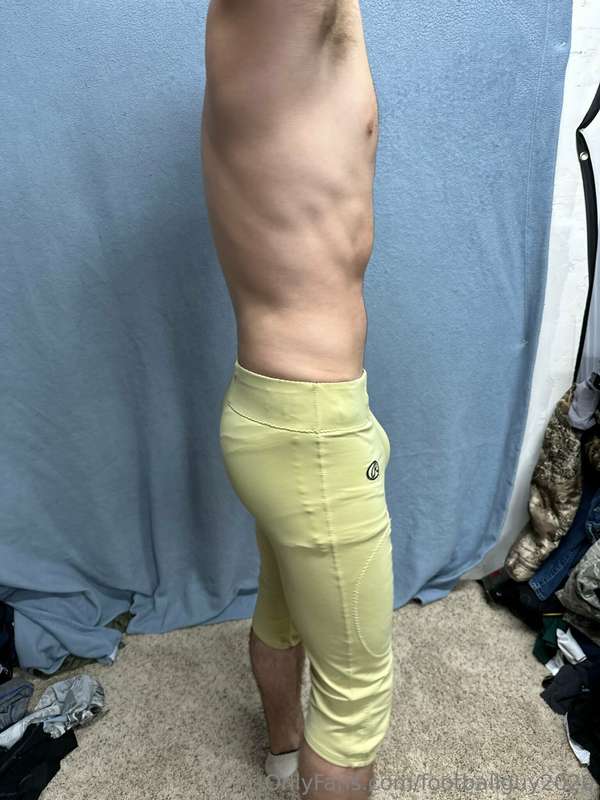 The new private in football gear and a wrestling singlet! 12