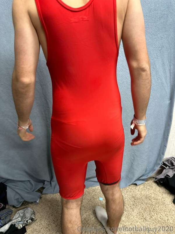 The private in a red wrestling singlet! 6
