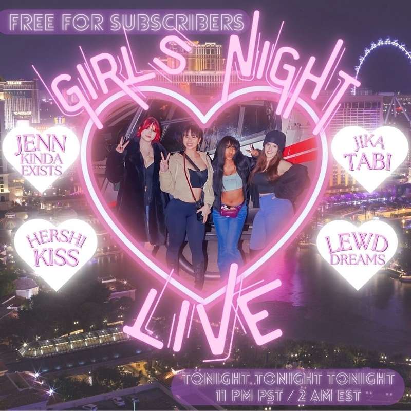 going live ***TONIGHT*** with these ladies at **11pm PST**!!..