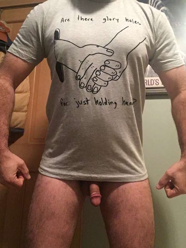 Got a new shirt from a special boy. 