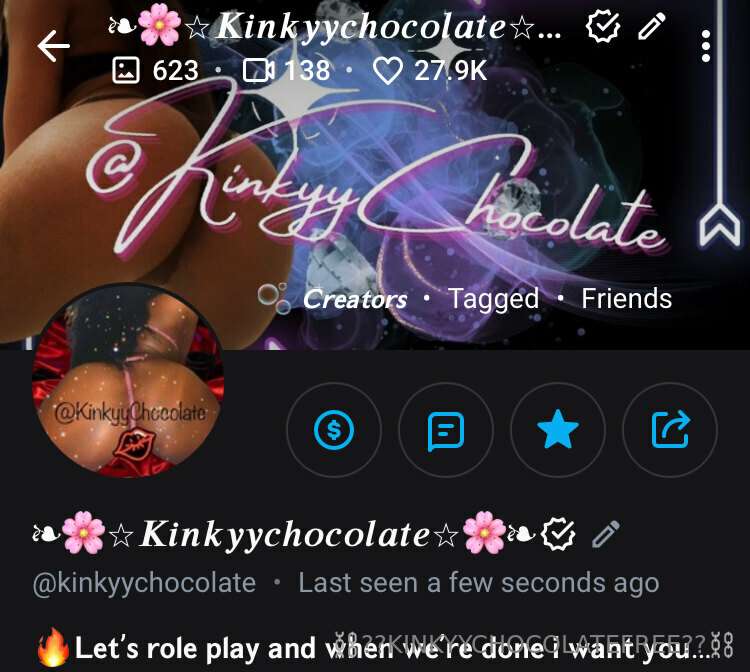 ### @KinkyyChocolate   💦☞Over 600 uncensored pics 🤤☞Over 100..