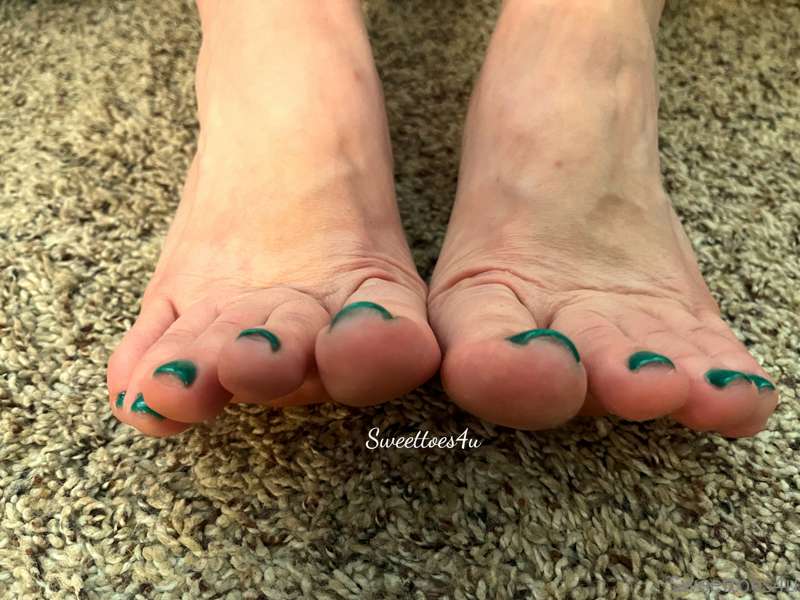 Dark Green Pedis are so fucking sexy don't you think? 1