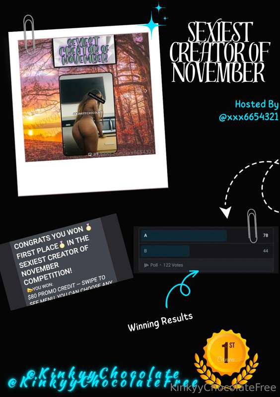 🏆𝑾𝒊𝒏: 32🎤𝑯𝒐𝒔𝒕𝒆𝒅 𝑩𝒚: @xxx6654321𝑻𝒉𝒂𝒏𝒌 𝒚𝒐𝒖 𝒕𝒐 𝒂𝒍𝒍 𝒘𝒉𝒐❜𝒗𝒆 𝒗𝒐𝒕𝒆𝒅..