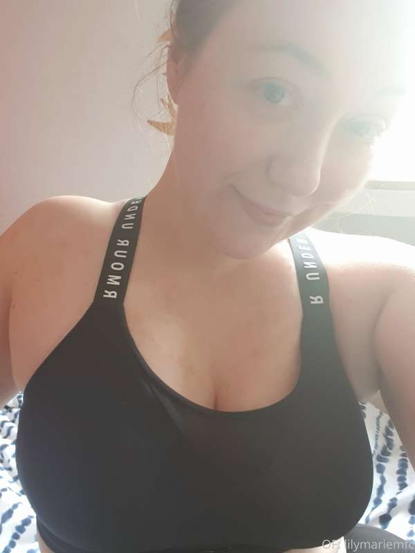 I gotta protect the boobies better now that I'm running so r.. 1