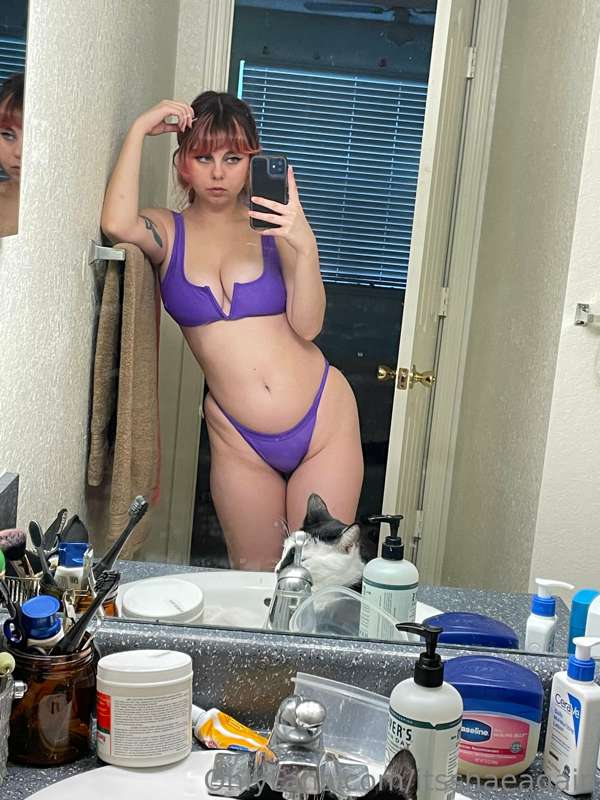 Purple looks good on me