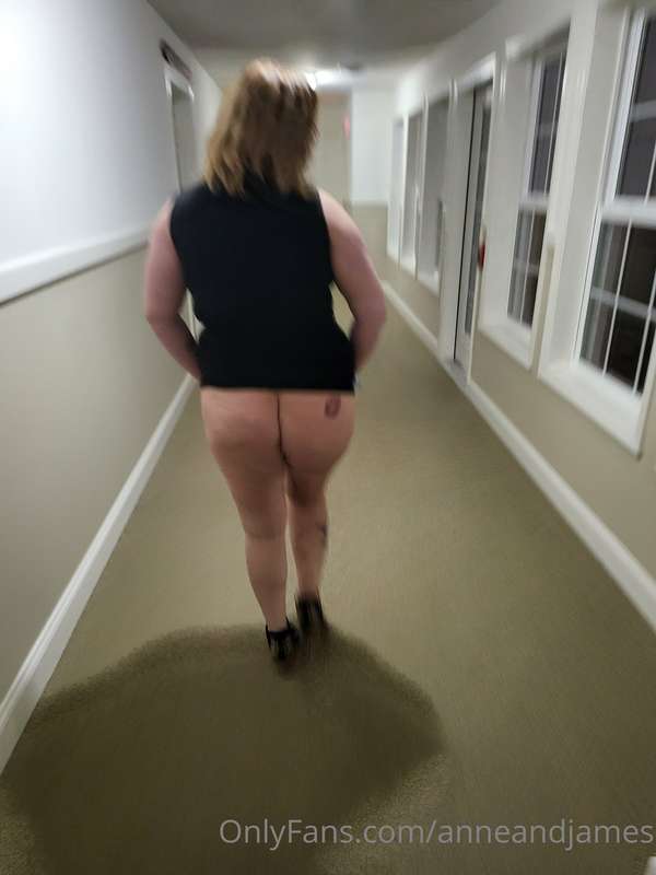 Flashing pussy and ass