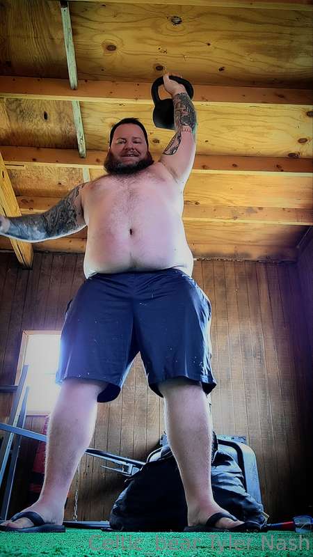 Time to get back to the beginning. 45 lbs kettlebell presses