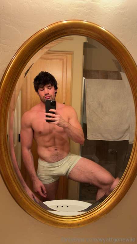 Not shy about this big bulge… are you staring? lol 🍆