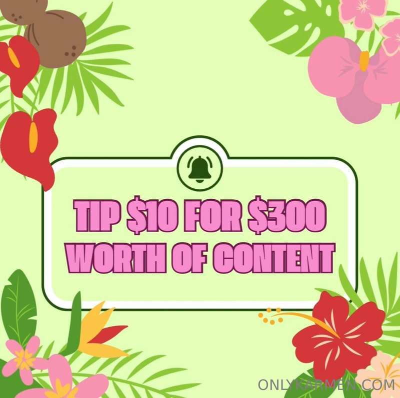 💖 Tip $10 for $300 worth of steamy content! 💦Yeah… I’m being..