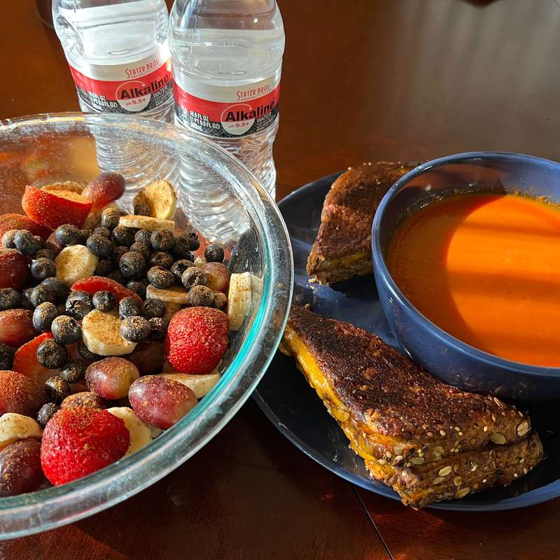 I eat healthily [for the most part]. I don’t believe in “che..