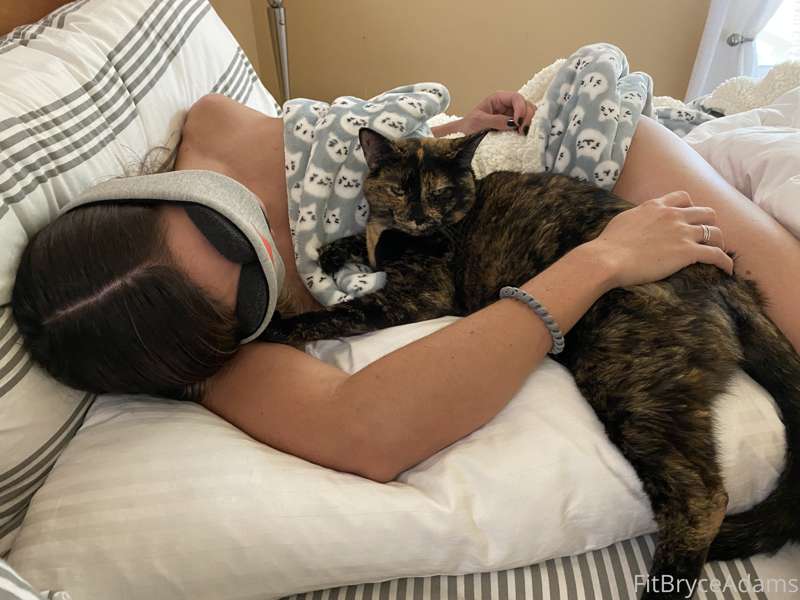 I told you, Bean always naps with me. Cuddle buddy.