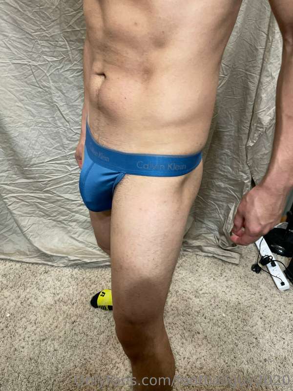 Football pants and a thong on the private!