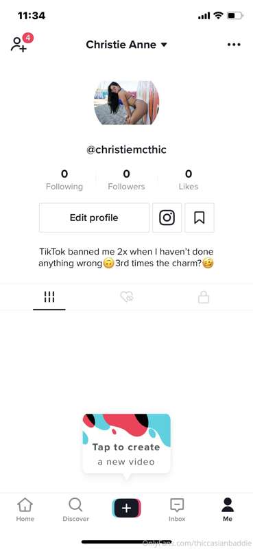 My new account was banned 💕🥰 Just created a NEW NEW account:.. 3