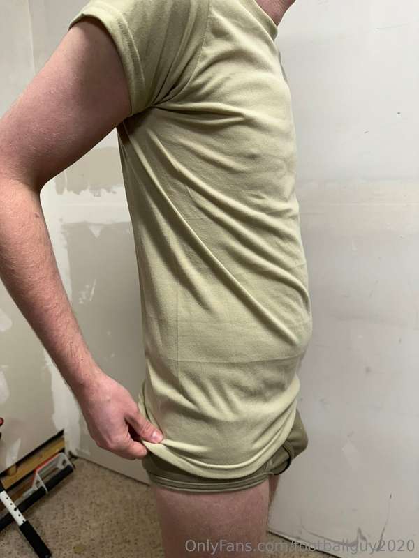 The private doing a little stripping down to his military br.. 10