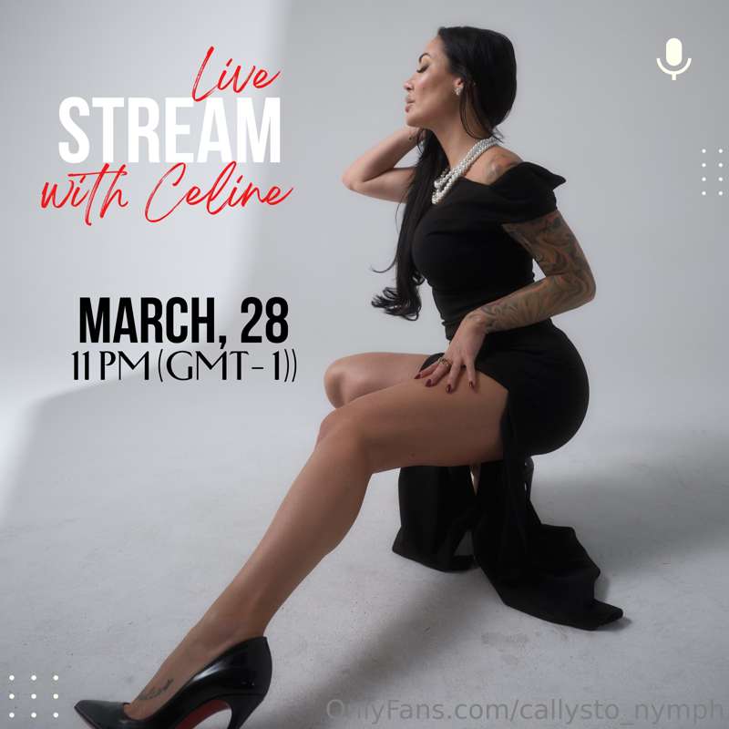 ✨ I invite you to my stream!  ✨ My dear, already March 28 at..