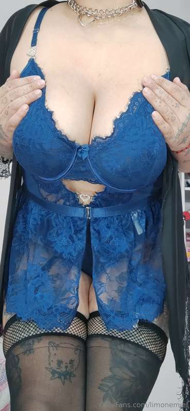 Estrenando mi lencería azul 💙 7