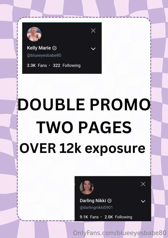 PROMO FROM TWO PAGES!!2 mass dms & 1 day post - $84 mass dms..