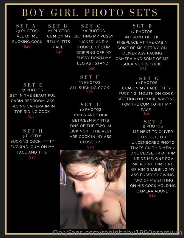 Boygirl photo set Menu