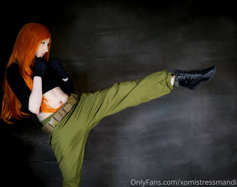 If Kim Possible wanted to kick you in the balls and beat you.. 1