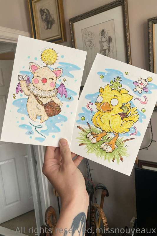 I drew tings - they’re £50 each plus postage. A5 originals -..