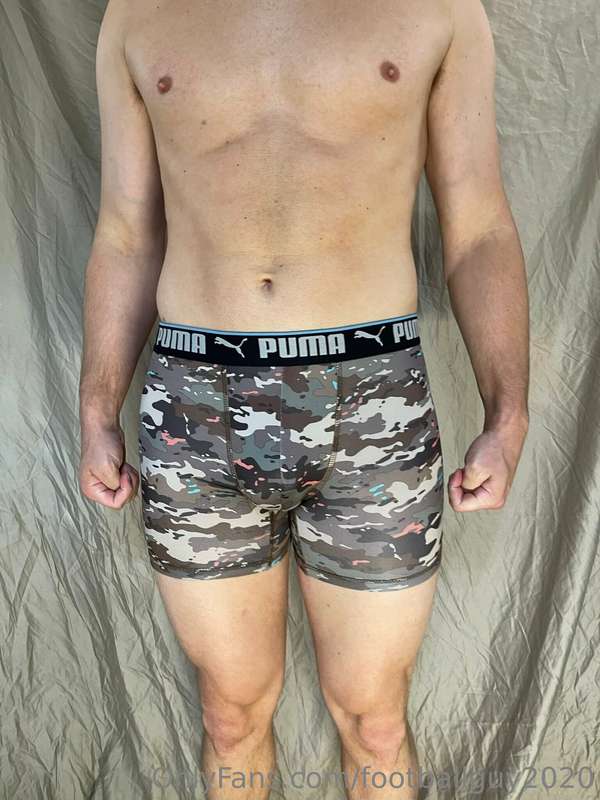 The hot corporal showing off his body in various undies! Set.. 20