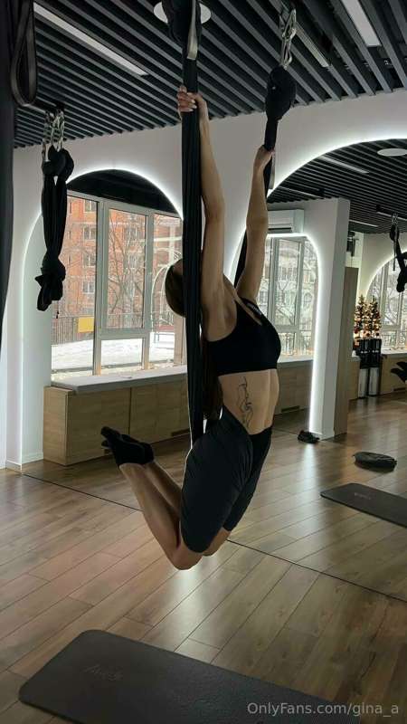 Have you ever tried fly yoga? It's such a beautiful weightle..