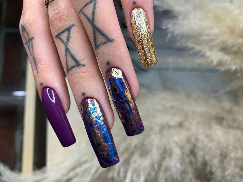 Sorry, but I want to show my fresh acrylic long nails & pedi.. 3