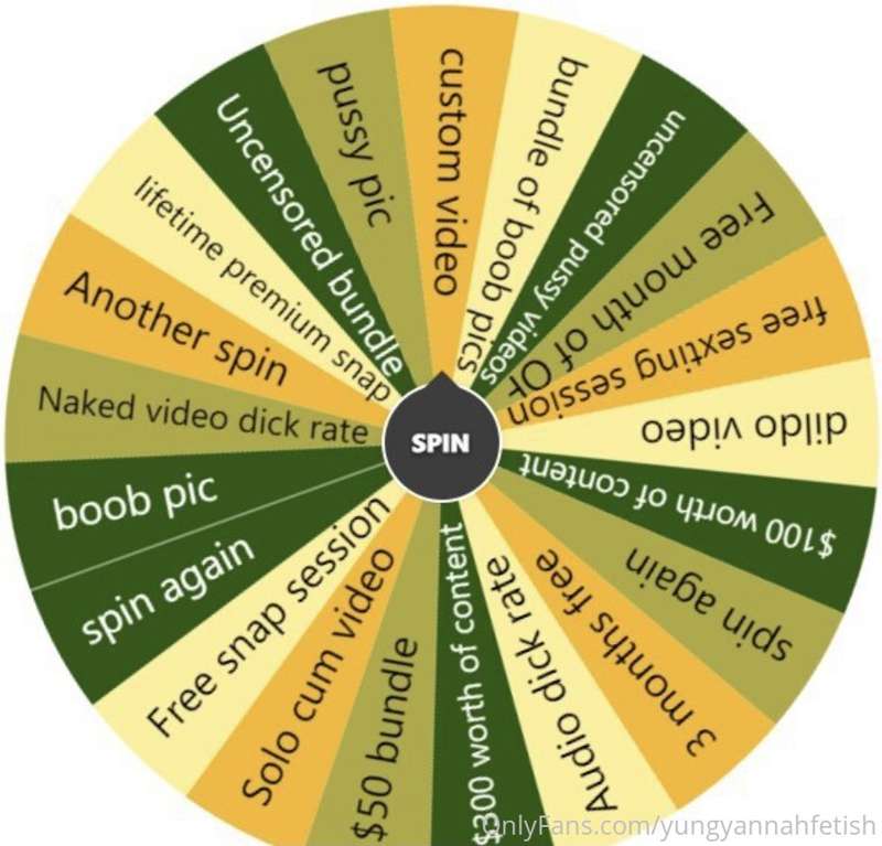 New Spin The Wheel Game!!! 

This is the naughtiest wheel I ..