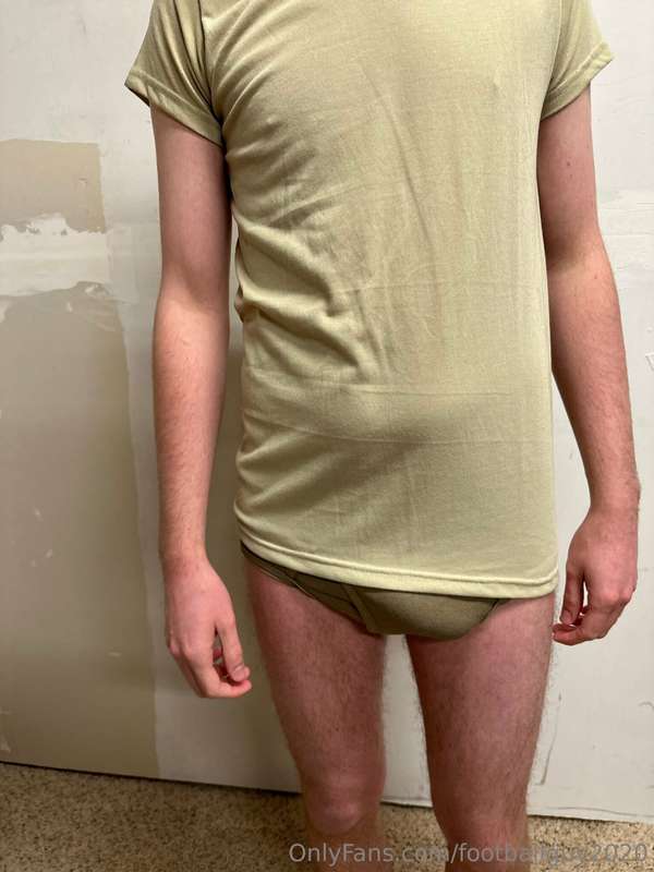 The private doing a little stripping down to his military br.. 27