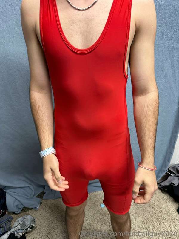 The private in a red wrestling singlet! 21