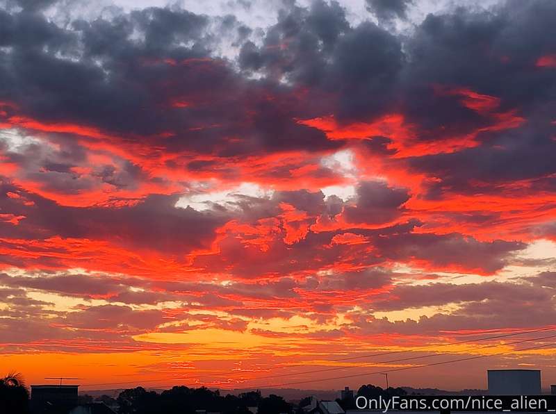 Sky on fire