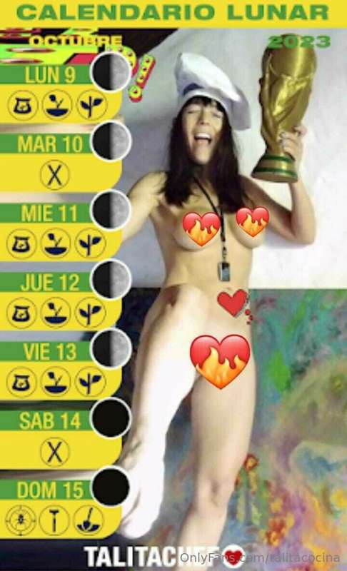 Aloha Amigo
Cómo estás?
Te comparte el calendario lunar del .. 1