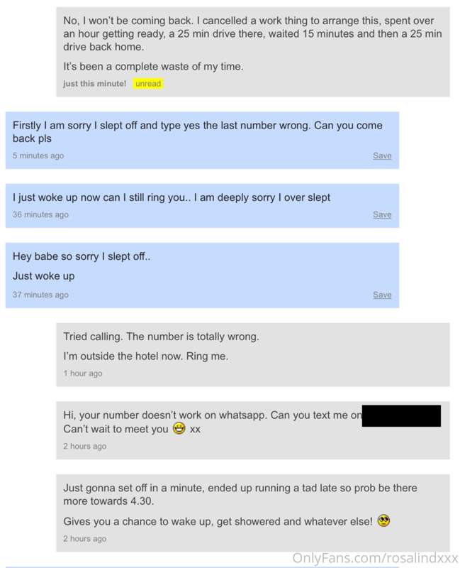 The pains of being a hotwife...

I cancelled a work meeting,..