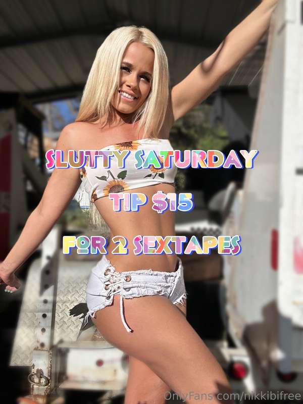 ***2 sextapes for the price of 1 Slutty Saturday Sale 🥰!
Tip..