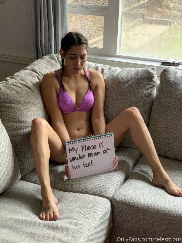I had the Slave decide what she wanted on her sign. This is .. 2