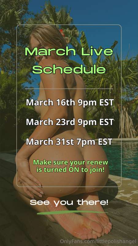 **SAVE THE DATES!!** 🎥  I'm so excited to hangout and play w..